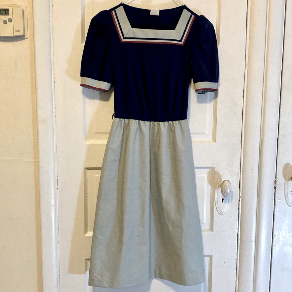 Vintage 50s Sailor Girl Dress